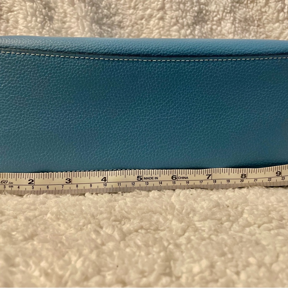 Coach Blue Pebbled Leather Tote Bag - Picture 17 of 17